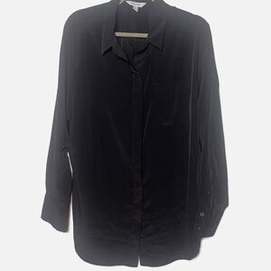Nine West black neutral button down size XL